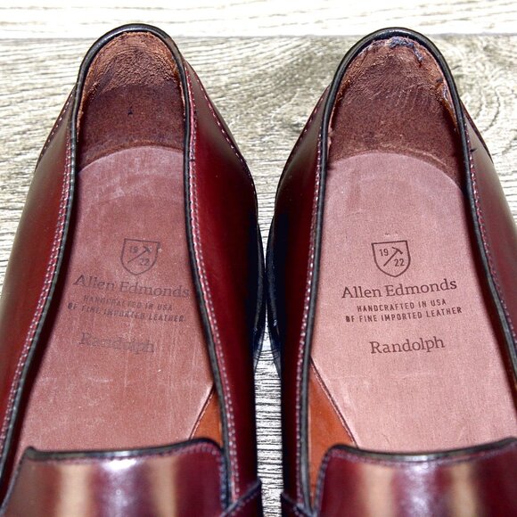* NIB * $425 Allen Edmonds RANDOLPH 14 D Burgundy Burnished main image 9